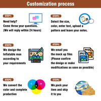 6 10 15 20FT Tall Cinnamon Rolls Waving Inflatable Tube Man(Blower Not Included) - goodeny