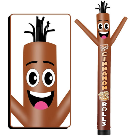 6 10 15 20FT Tall Cinnamon Rolls Waving Inflatable Tube Man(Blower Not Included) - goodeny