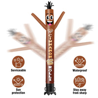 6 10 15 20FT Tall Cinnamon Rolls Waving Inflatable Tube Man(Blower Not Included) - goodeny