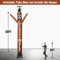 6 10 15 20FT Tall Cinnamon Rolls Waving Inflatable Tube Man(Blower Not Included) - goodeny