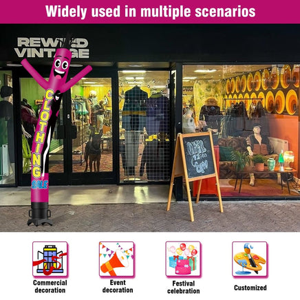 6 10 15 20FT Tall Clothing Sale Waving Inflatable Tube Man(Blower Not Included) - goodeny