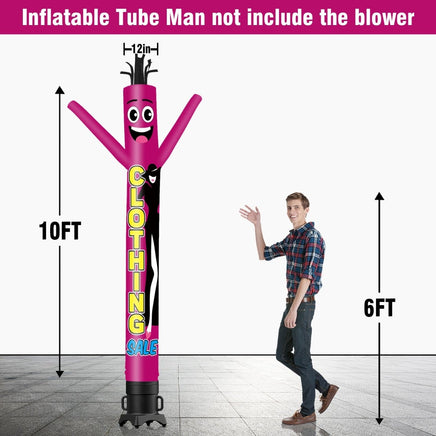 6 10 15 20FT Tall Clothing Sale Waving Inflatable Tube Man(Blower Not Included) - goodeny