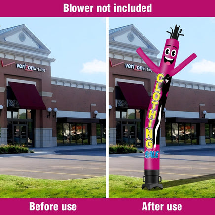 6 10 15 20FT Tall Clothing Sale Waving Inflatable Tube Man(Blower Not Included) - goodeny