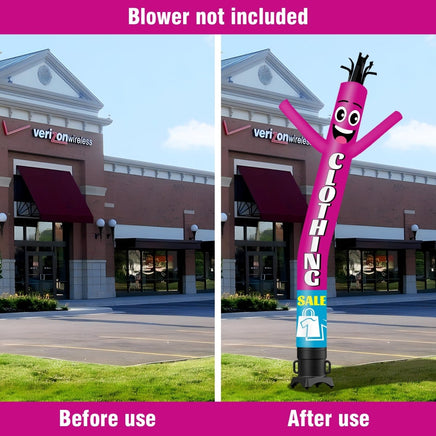 6 10 15 20FT Tall Clothing Sale2 Waving Inflatable Tube Man(Blower Not Included) - goodeny
