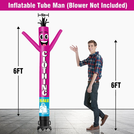 6 10 15 20FT Tall Clothing Sale2 Waving Inflatable Tube Man(Blower Not Included) - goodeny