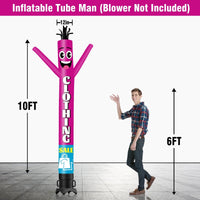 6 10 15 20FT Tall Clothing Sale2 Waving Inflatable Tube Man(Blower Not Included) - goodeny