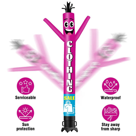 6 10 15 20FT Tall Clothing Sale2 Waving Inflatable Tube Man(Blower Not Included) - goodeny