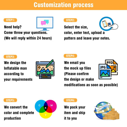 6 10 15 20FT Tall Coffee Waving Inflatable Tube Man(Blower Not Included) - goodeny