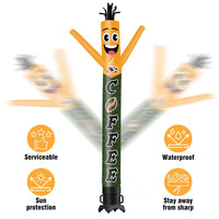 6 10 15 20FT Tall Coffee Waving Inflatable Tube Man(Blower Not Included) - goodeny