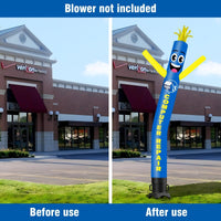 6 10 15 20FT Tall Computer Repair Waving Inflatable Tube Man(Blower Not Included) - goodeny