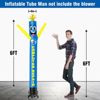 6 10 15 20FT Tall Computer Repair Waving Inflatable Tube Man(Blower Not Included) - goodeny