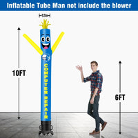 6 10 15 20FT Tall Computer Repair Waving Inflatable Tube Man(Blower Not Included) - goodeny