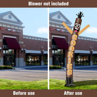 6 10 15 20FT Tall Cookie Waving Inflatable Tube Man(Blower Not Included) - goodeny