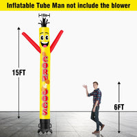 6 10 15 20FT Tall Corn Dogs Waving Inflatable Tube Man(Blower Not Included) - goodeny
