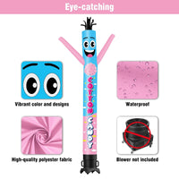 6 10 15 20FT Tall Cotton Candy Waving Inflatable Tube Man(Blower Not Included) - goodeny