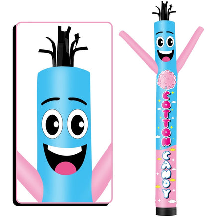 6 10 15 20FT Tall Cotton Candy Waving Inflatable Tube Man(Blower Not Included) - goodeny