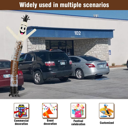 6 10 15 20FT Tall Countertops Waving Inflatable Tube Man(Blower Not Included) - goodeny