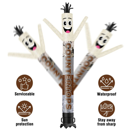 6 10 15 20FT Tall Countertops Waving Inflatable Tube Man(Blower Not Included) - goodeny