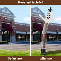 6 10 15 20FT Tall Countertops Waving Inflatable Tube Man(Blower Not Included) - goodeny