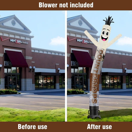 6 10 15 20FT Tall Countertops Waving Inflatable Tube Man(Blower Not Included) - goodeny