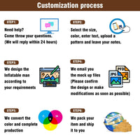 6 10 15 20FT Tall Countertops Waving Inflatable Tube Man(Blower Not Included) - goodeny