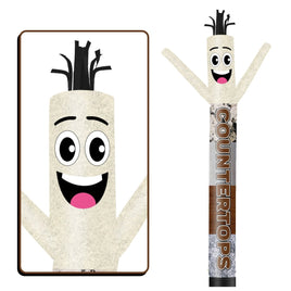 6 10 15 20FT Tall Countertops Waving Inflatable Tube Man(Blower Not Included) - goodeny