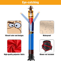 6 10 15 20FT Tall Cowboy Waving Inflatable Tube Man(Blower Not Included) - goodeny