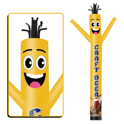 6 10 15 20FT Tall Craft Beer Waving Inflatable Tube Man(Blower Not Included) - goodeny