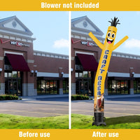 6 10 15 20FT Tall Craft Beer Waving Inflatable Tube Man(Blower Not Included) - goodeny