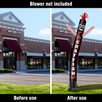 6 10 15 20FT Tall Crayfish Waving Inflatable Tube Man(Blower Not Included) - goodeny