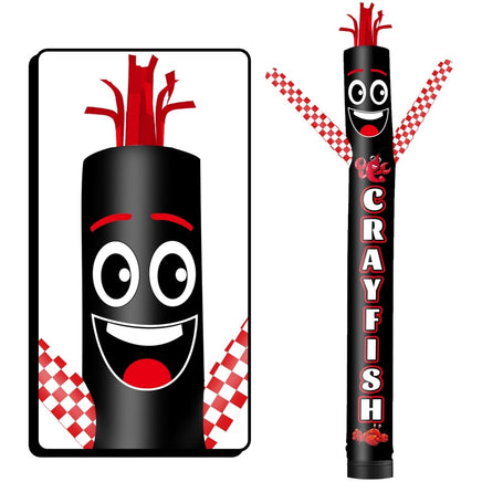 6 10 15 20FT Tall Crayfish Waving Inflatable Tube Man(Blower Not Included) - goodeny