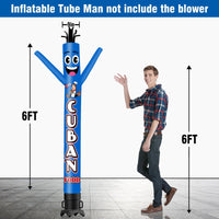 6 10 15 20FT Tall Cuban Food Waving Inflatable Tube Man(Blower Not Included) - goodeny