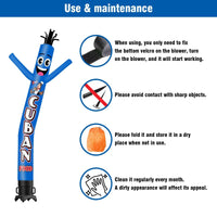 6 10 15 20FT Tall Cuban Food Waving Inflatable Tube Man(Blower Not Included) - goodeny