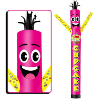 6 10 15 20FT Tall Cup Cake Rose Waving Inflatable Tube Man(Blower Not Included) - goodeny