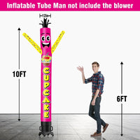 6 10 15 20FT Tall Cup Cake Rose Waving Inflatable Tube Man(Blower Not Included) - goodeny