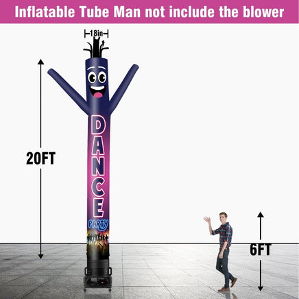 6 10 15 20FT Tall Dance Party Waving Inflatable Tube Man(Blower Not Included) - goodeny