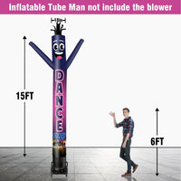 6 10 15 20FT Tall Dance Party Waving Inflatable Tube Man(Blower Not Included) - goodeny