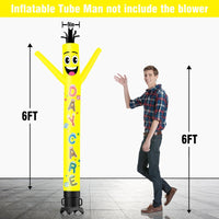 6 10 15 20FT Tall Day Care Waving Inflatable Tube Man(Blower Not Included) - goodeny