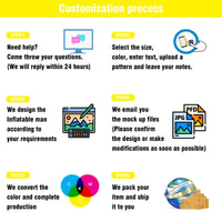 6 10 15 20FT Tall Day Care Waving Inflatable Tube Man(Blower Not Included) - goodeny