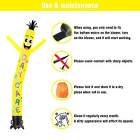 6 10 15 20FT Tall Day Care Waving Inflatable Tube Man(Blower Not Included) - goodeny