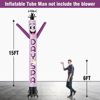 6 10 15 20FT Tall Day Spa Waving Inflatable Tube Man(Blower Not Included) - goodeny