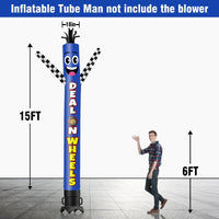 6 10 15 20FT Tall Deal On Wheels Waving Inflatable Tube Man(Blower Not Included) - goodeny