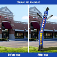 6 10 15 20FT Tall Deal On Wheels Waving Inflatable Tube Man(Blower Not Included) - goodeny
