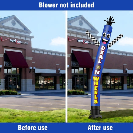 6 10 15 20FT Tall Deal On Wheels Waving Inflatable Tube Man(Blower Not Included) - goodeny