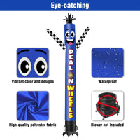 6 10 15 20FT Tall Deal On Wheels Waving Inflatable Tube Man(Blower Not Included) - goodeny