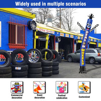 6 10 15 20FT Tall Deal On Wheels Waving Inflatable Tube Man(Blower Not Included) - goodeny