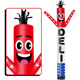 6 10 15 20FT Tall Deli Waving Inflatable Tube Man(Blower Not Included) - goodeny