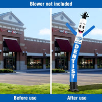 6 10 15 20FT Tall Dentist Waving Inflatable Tube Man(Blower Not Included) - goodeny