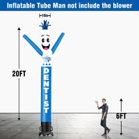 6 10 15 20FT Tall Dentist Waving Inflatable Tube Man(Blower Not Included) - goodeny