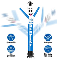 6 10 15 20FT Tall Dentist Waving Inflatable Tube Man(Blower Not Included) - goodeny
